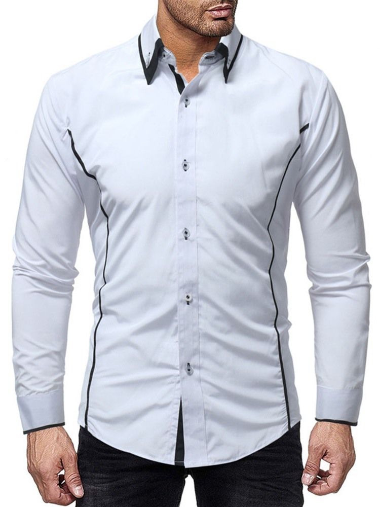 Chemise Décontractée À Boutonnage Simple Pour Hommes