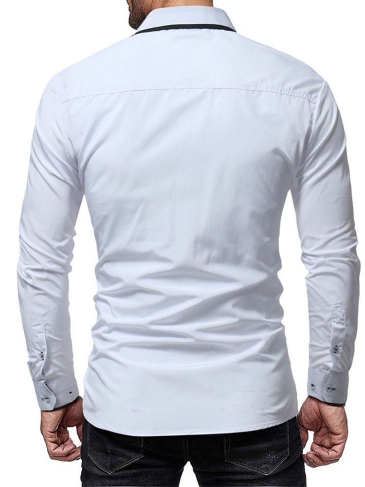 Chemise Décontractée À Boutonnage Simple Pour Hommes