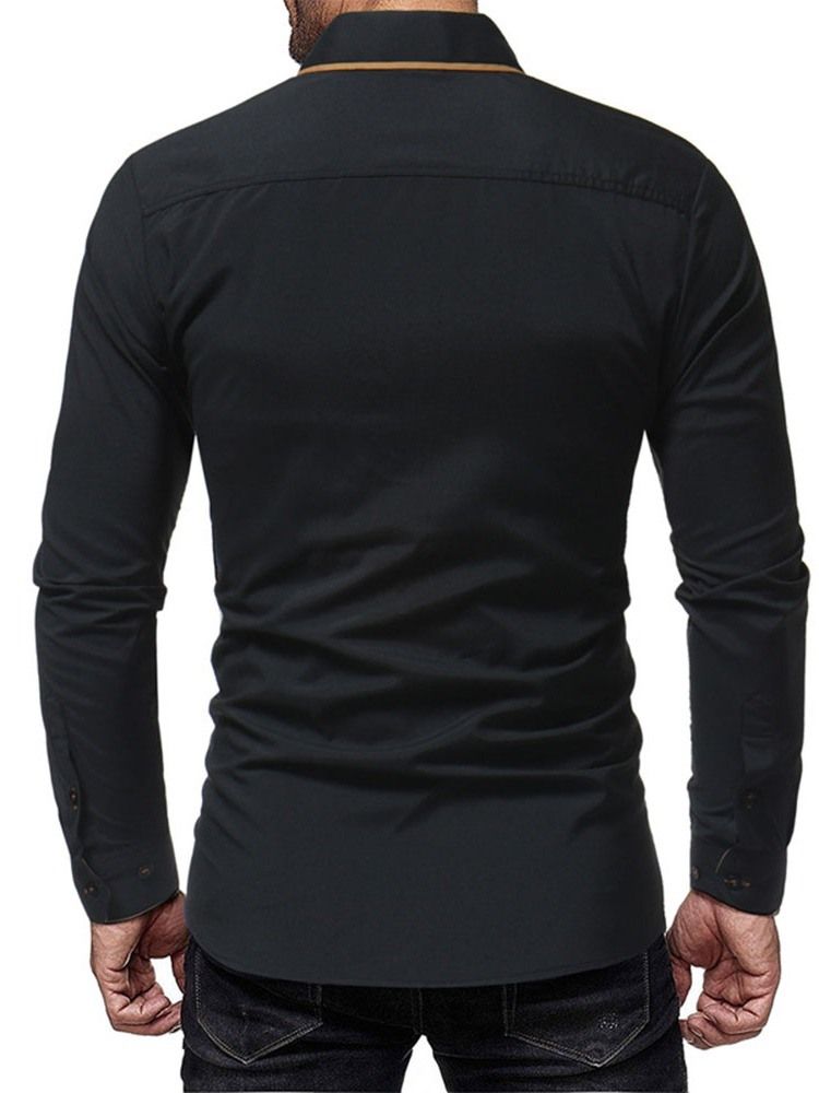 Chemise Décontractée À Boutonnage Simple Pour Hommes