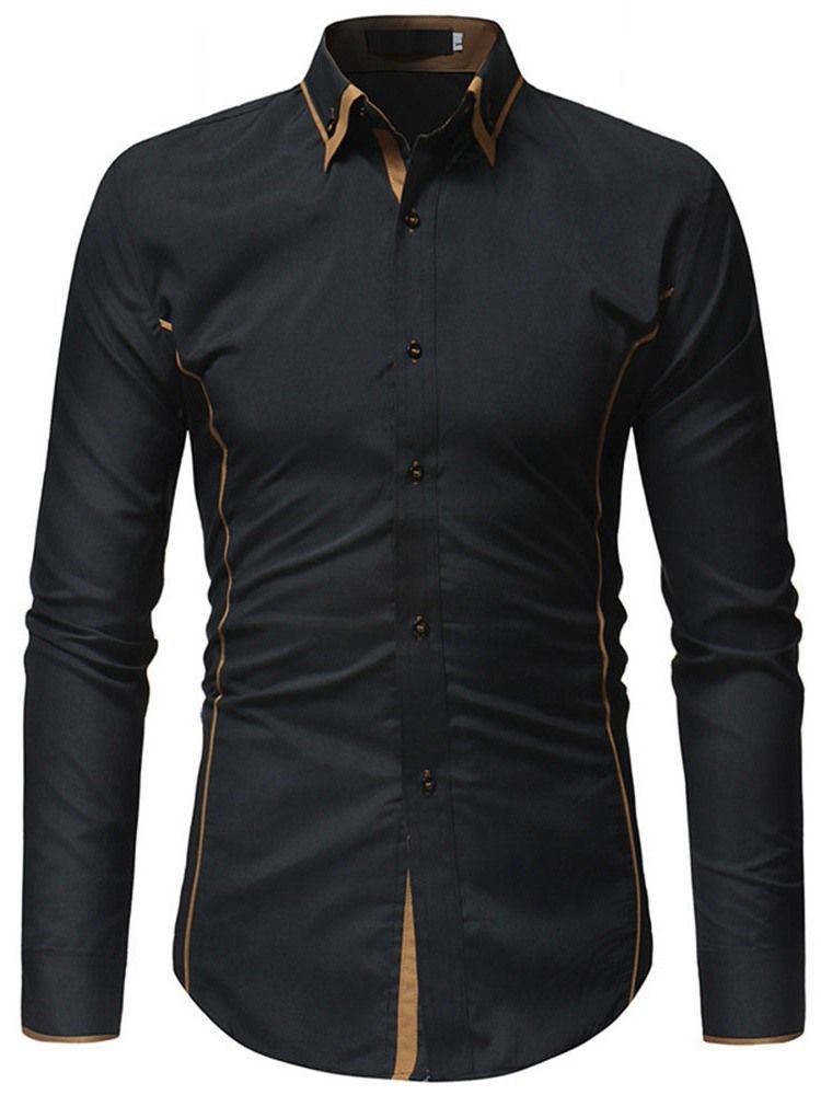 Chemise Décontractée À Boutonnage Simple Pour Hommes