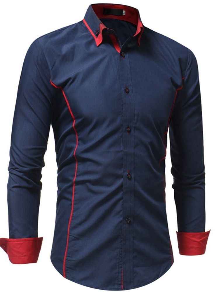 Chemise Décontractée À Boutonnage Simple Pour Hommes