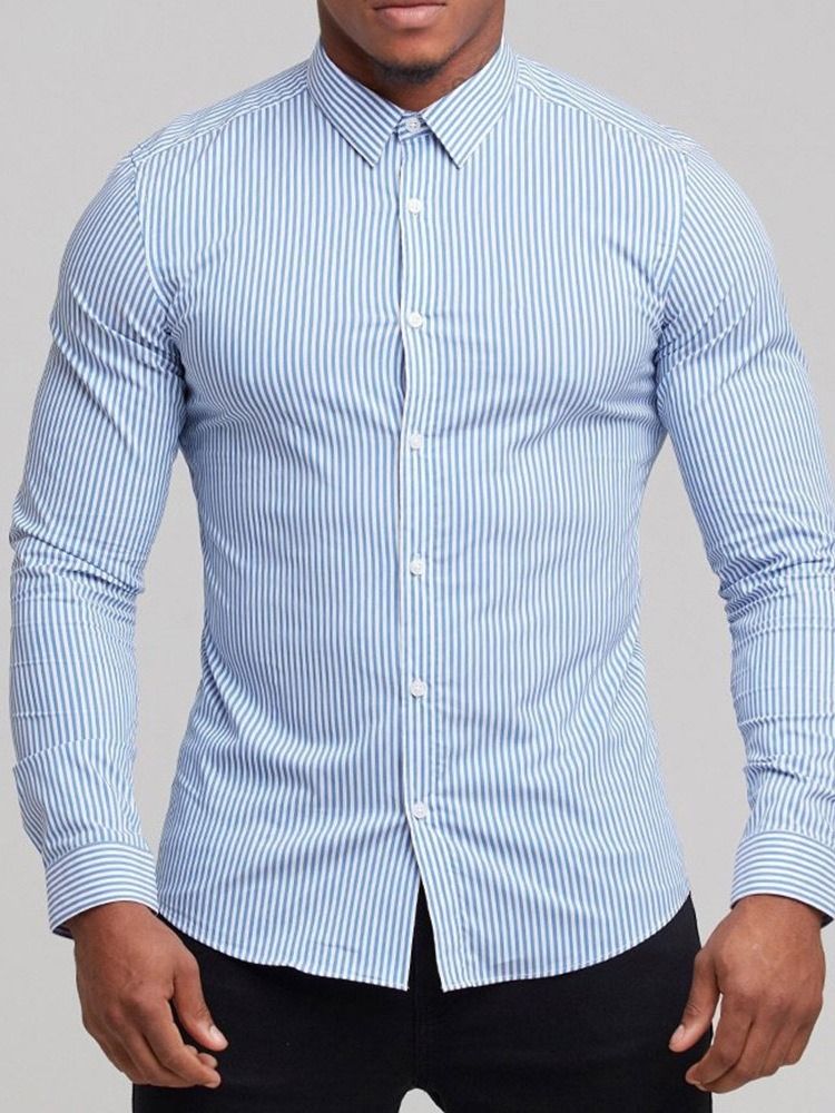 Chemise Décontractée À Boutonnage Simple Pour Hommes