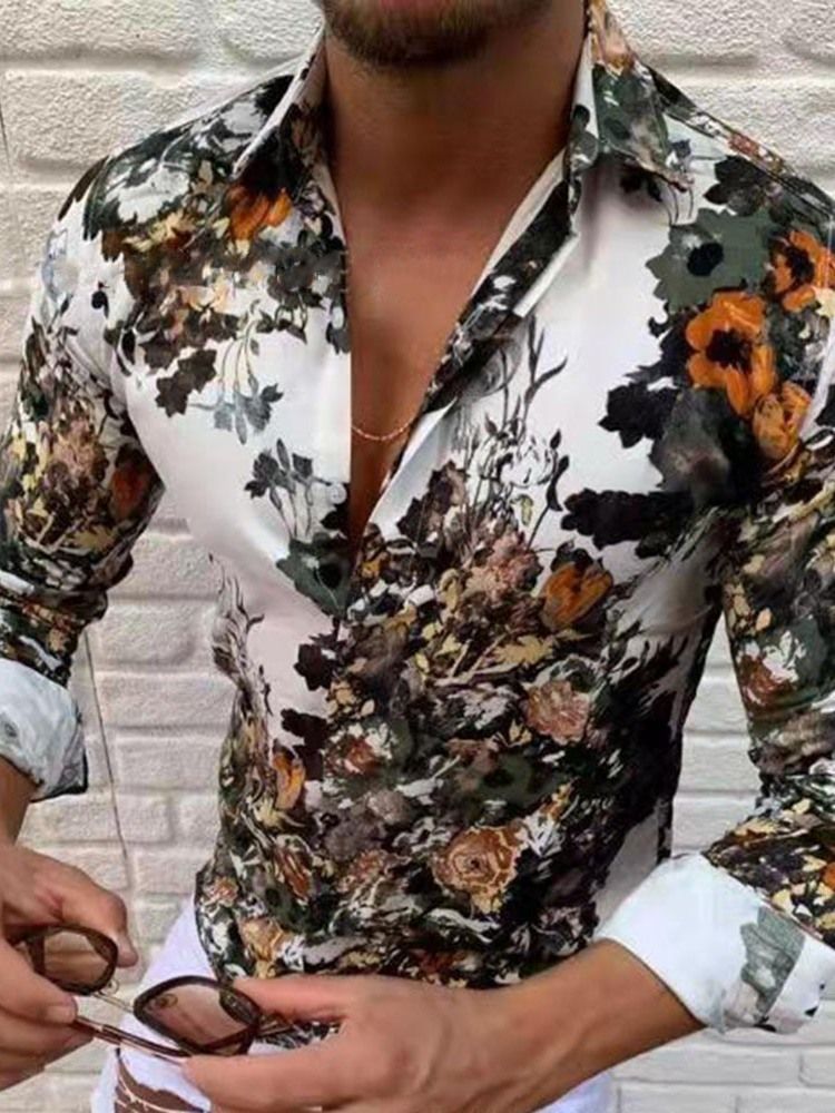 Chemise Décontractée Pour Hommes De Style Décontracté À Revers