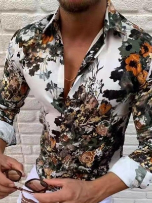 Chemise Décontractée Pour Hommes De Style Décontracté À Revers