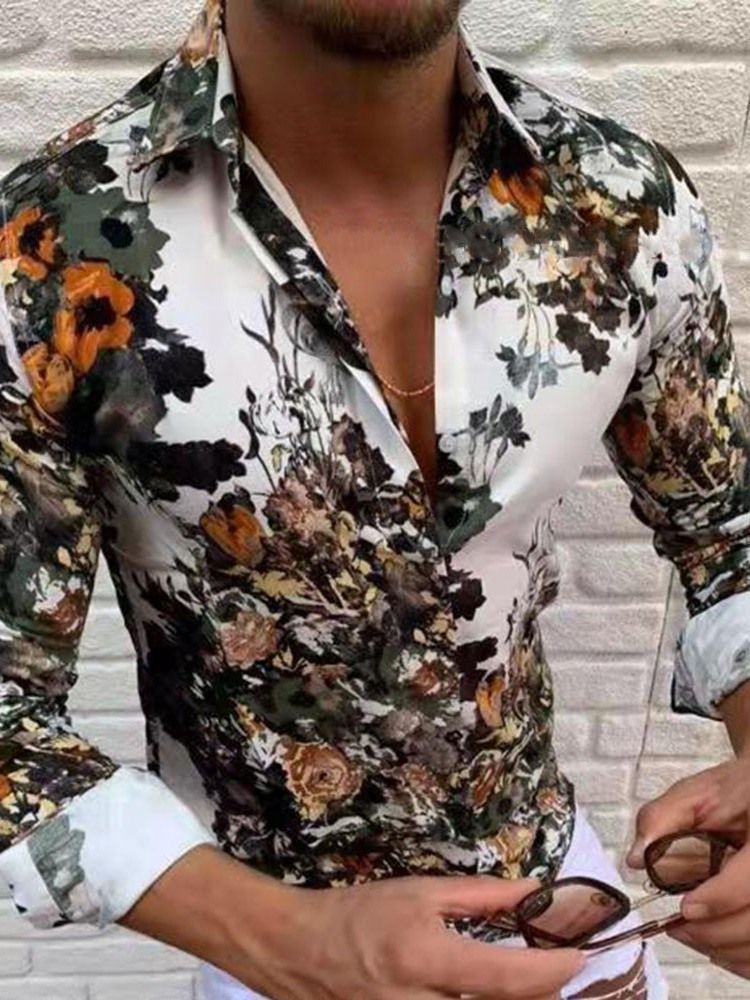 Chemise Décontractée Pour Hommes De Style Décontracté À Revers