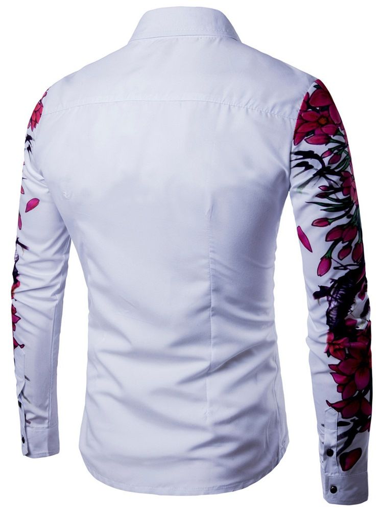 Chemise Décontractée À Imprimé Floral À Revers