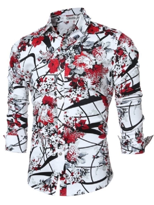 Chemise Pour Hommes De Qualité Vogue Print Slim