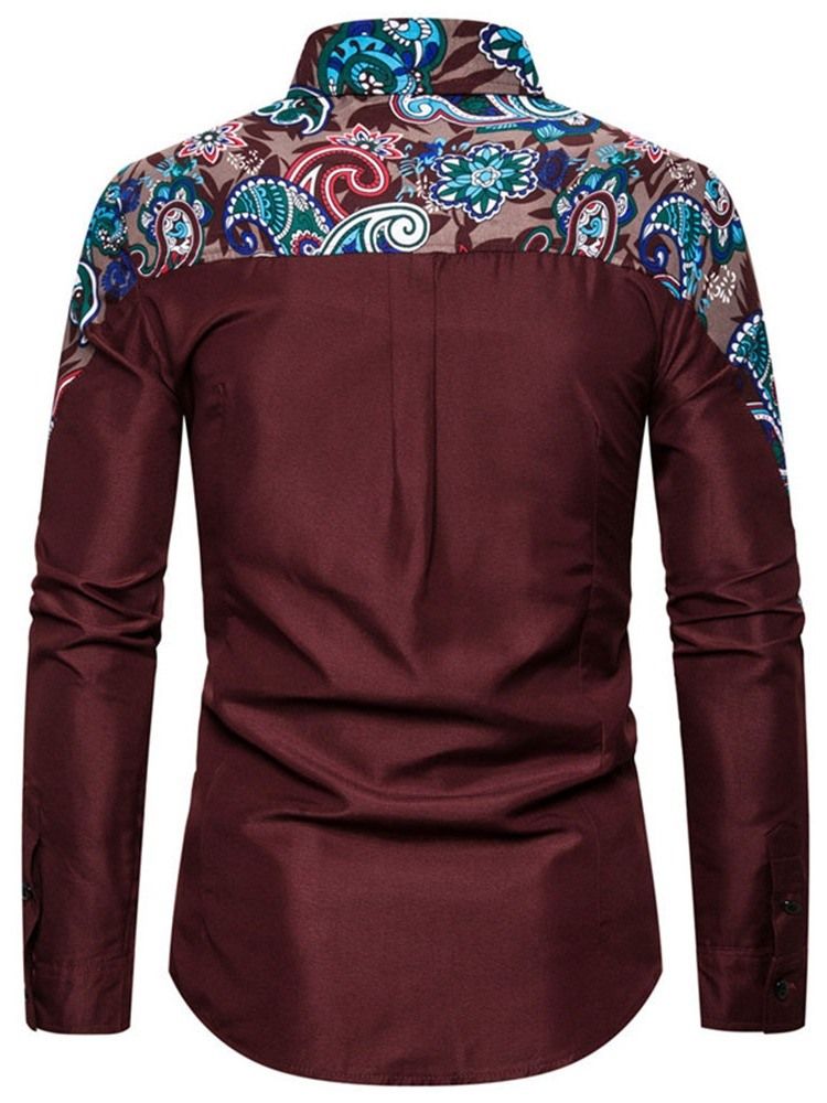 Chemise Slim À Boutonnage Simple Et Décontractée Pour Hommes