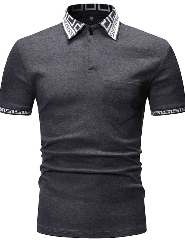 Polo Homme Imprimé Décontracté