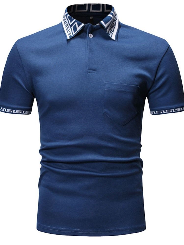 Polo Homme Imprimé Décontracté