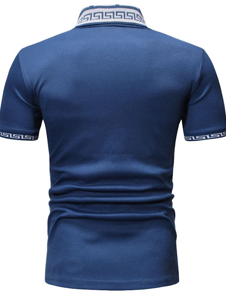 Polo Homme Imprimé Décontracté