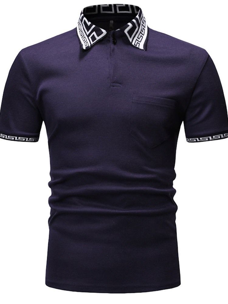 Polo Homme Imprimé Décontracté