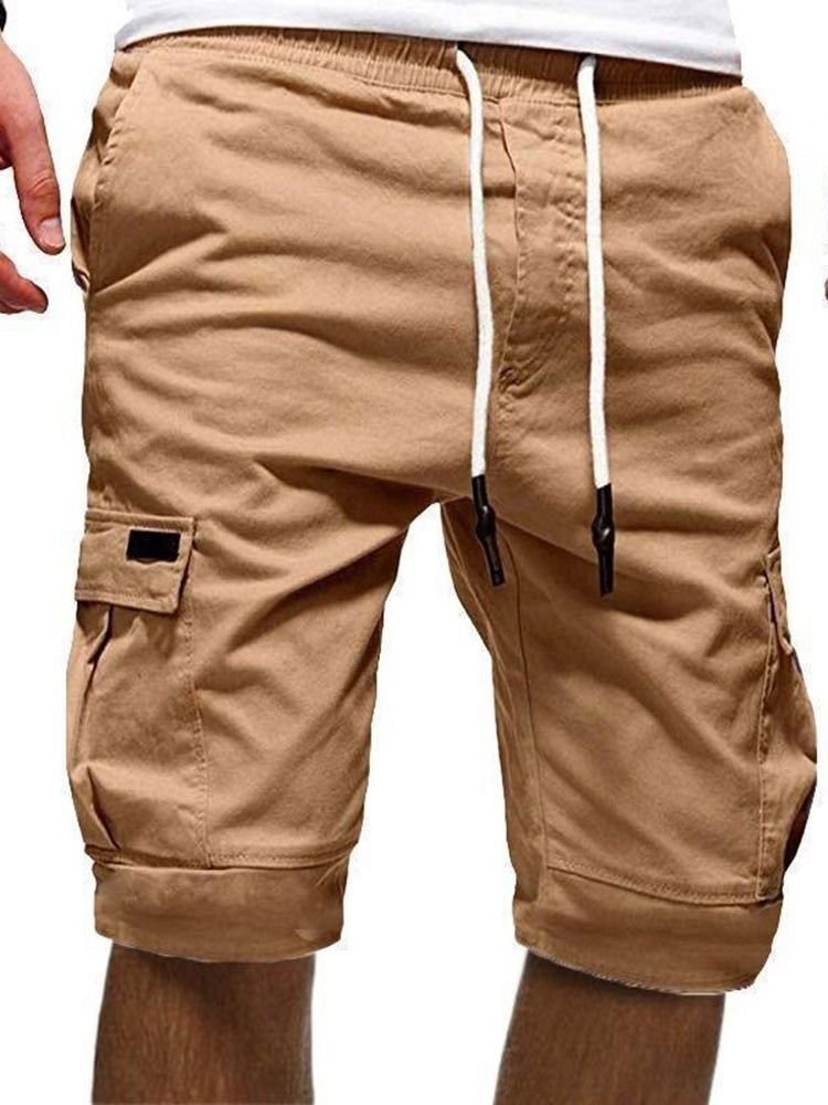 Pantalon Décontracté D'été Décontracté Uni Pour Hommes