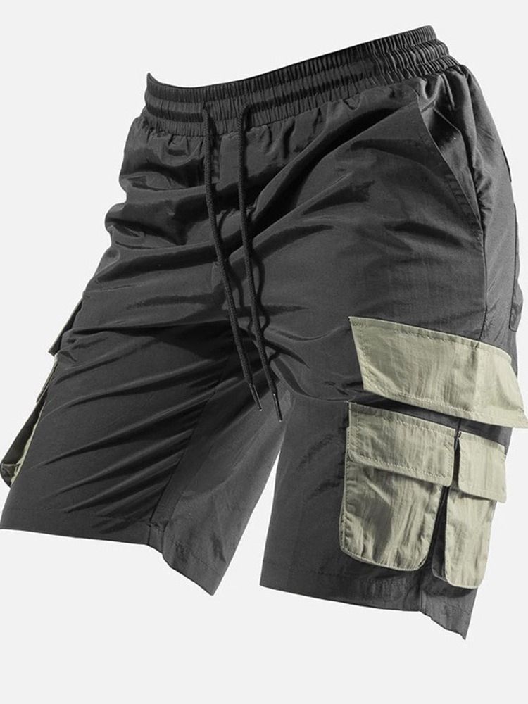 Short Cargo Décontracté À Lacets Pour Hommes