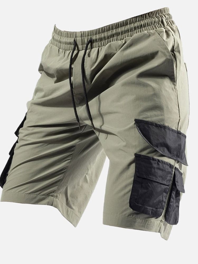 Short Cargo Décontracté À Lacets Pour Hommes