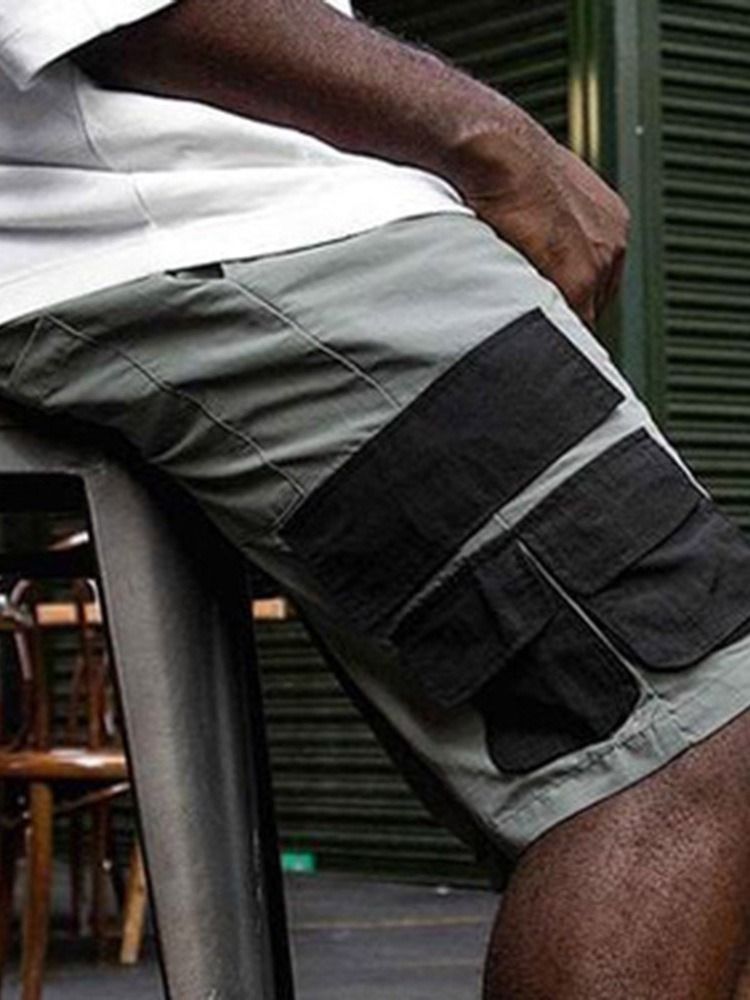 Short Cargo Décontracté À Lacets Pour Hommes