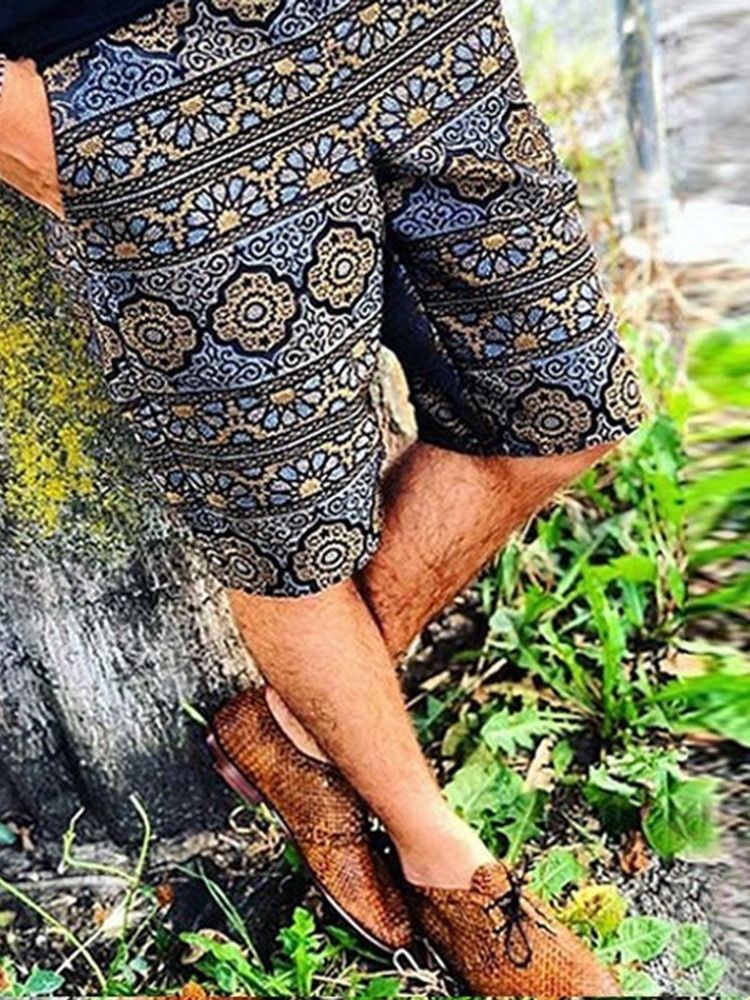 Short Décontracté À Imprimé Floral Pour Hommes