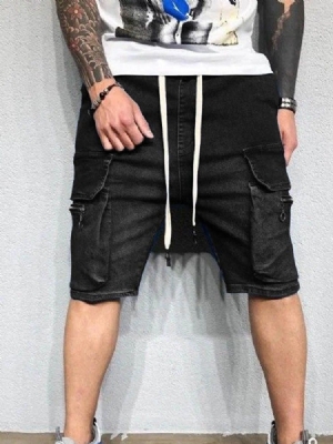 Short Décontracté À Lacets Avec Poche Droite Pour Hommes