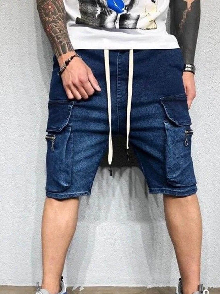 Short Décontracté À Lacets Avec Poche Droite Pour Hommes