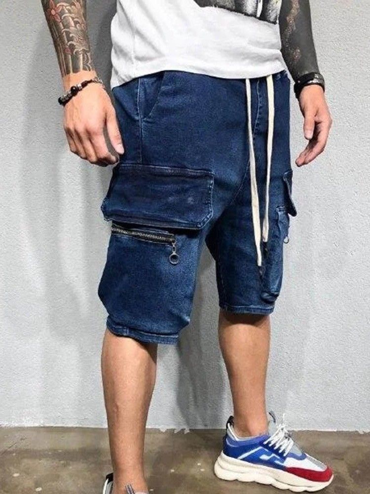 Short Décontracté À Lacets Avec Poche Droite Pour Hommes