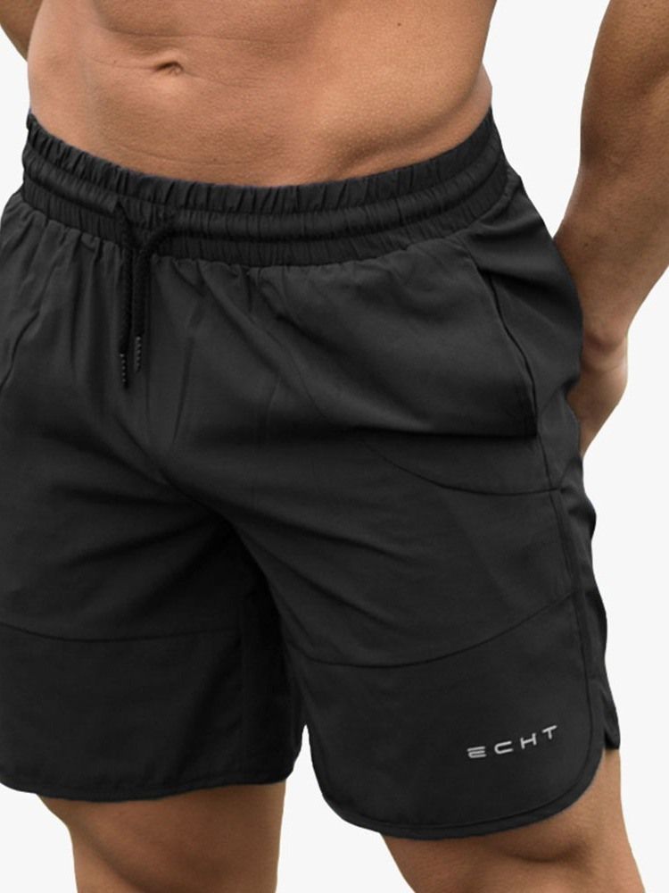 Short Décontracté À Lacets Avec Poche Pour Hommes