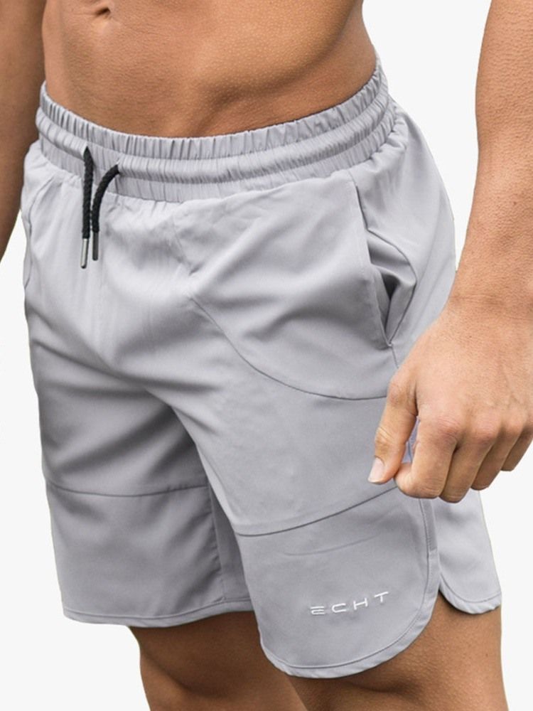 Short Décontracté À Lacets Avec Poche Pour Hommes