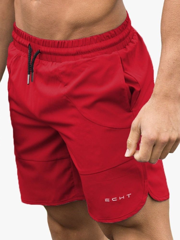 Short Décontracté À Lacets Avec Poche Pour Hommes