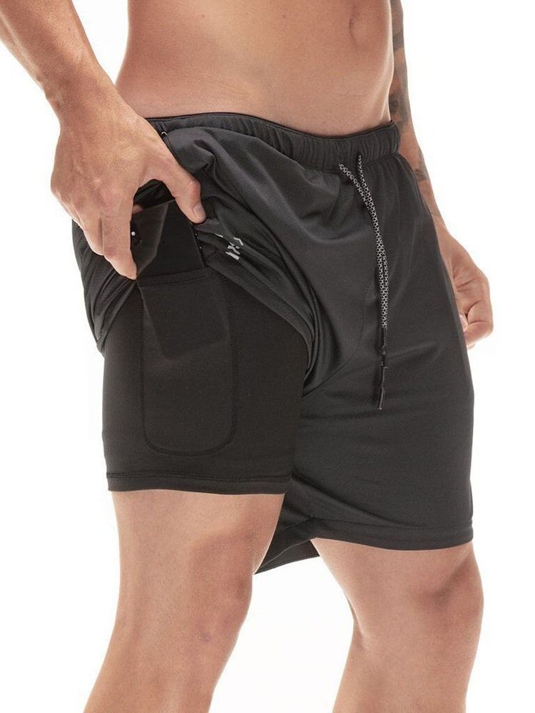 Short Décontracté À Lacets Mince Pour Hommes