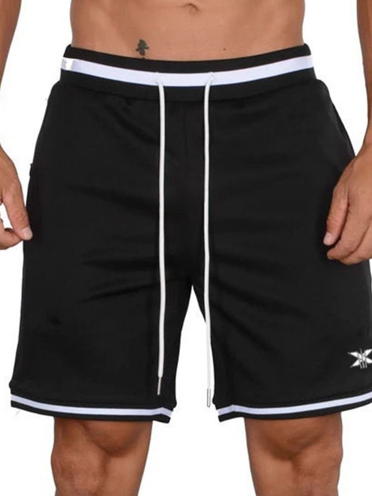 Short Décontracté À Taille Moyenne Pour Hommes