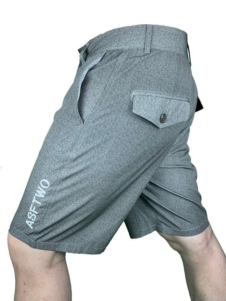 Short Homme Uni À Boutons Lâches