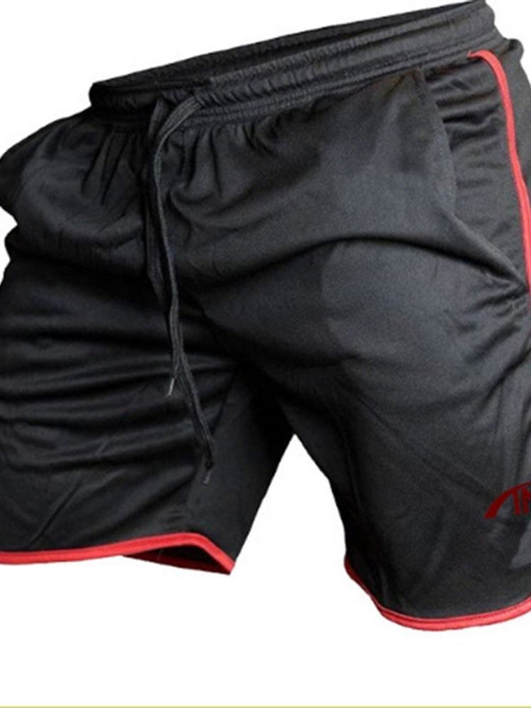 Short À Lacets Décontracté Uni Avec Poche Pour Hommes