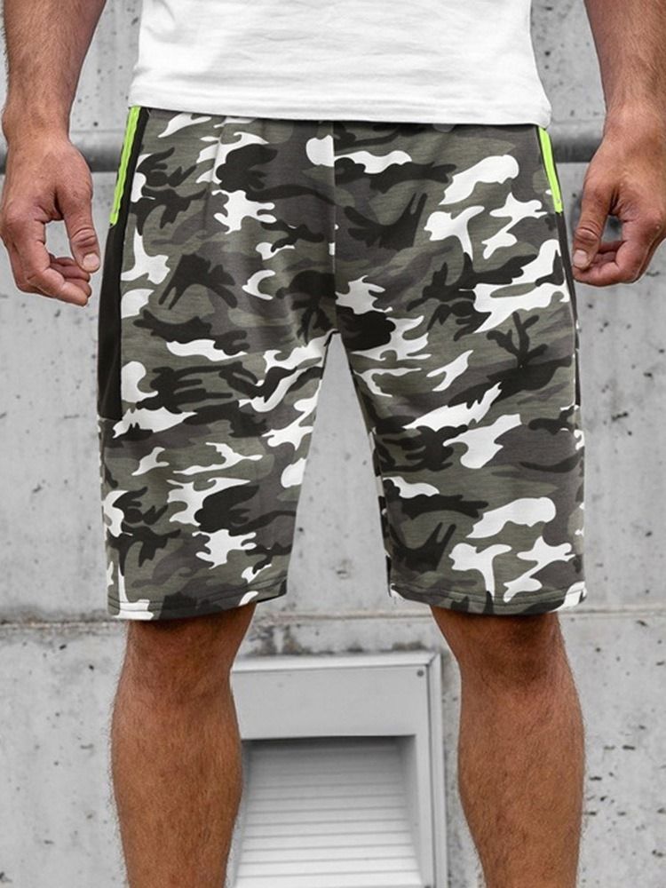 Short De Plage Camouflage À Poche Droite Pour Hommes