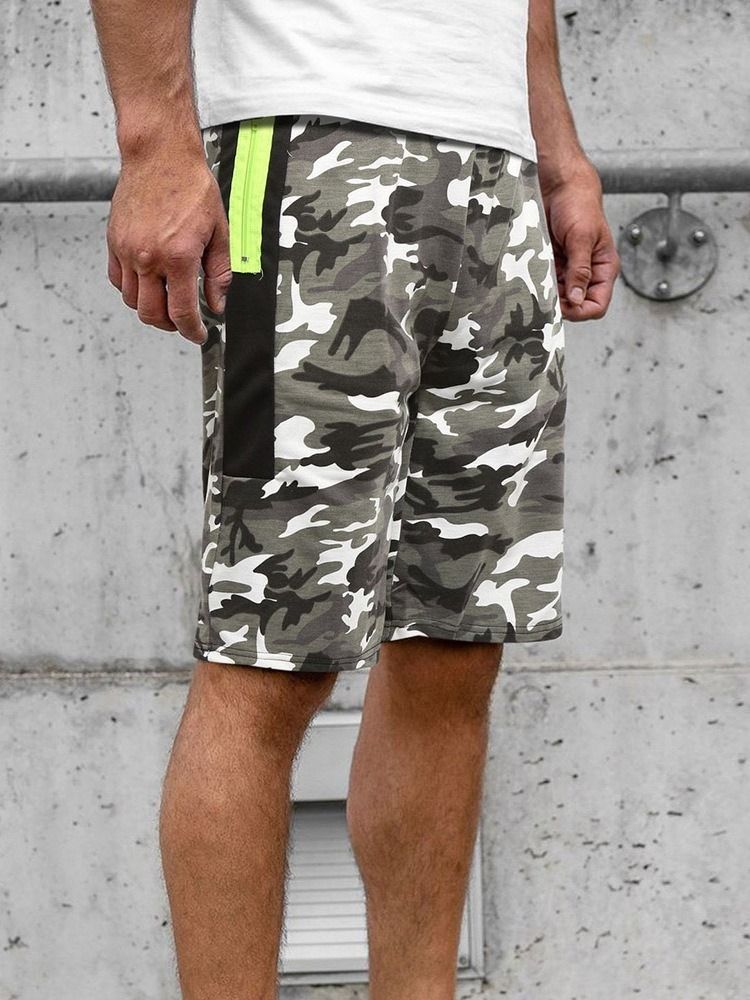 Short De Plage Camouflage À Poche Droite Pour Hommes