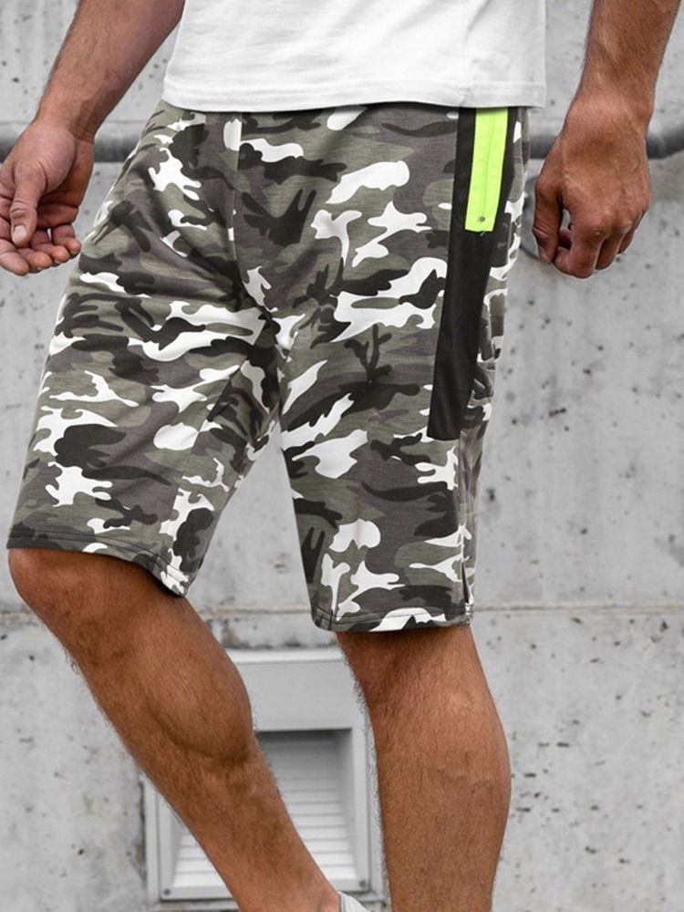 Short De Plage Camouflage À Poche Droite Pour Hommes