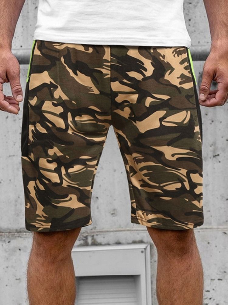 Short De Plage Camouflage À Poche Droite Pour Hommes