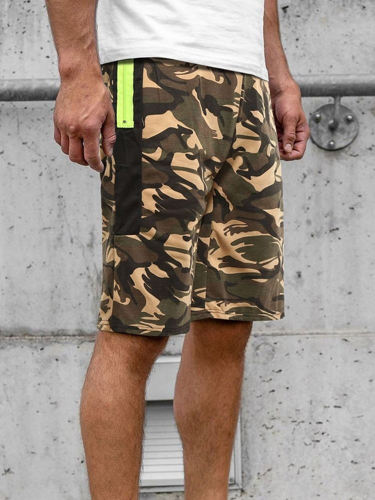 Short De Plage Camouflage À Poche Droite Pour Hommes