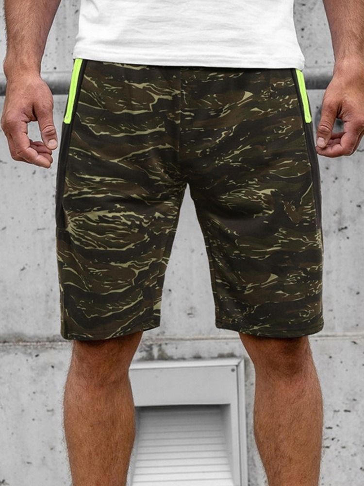 Short De Plage Camouflage À Poche Droite Pour Hommes