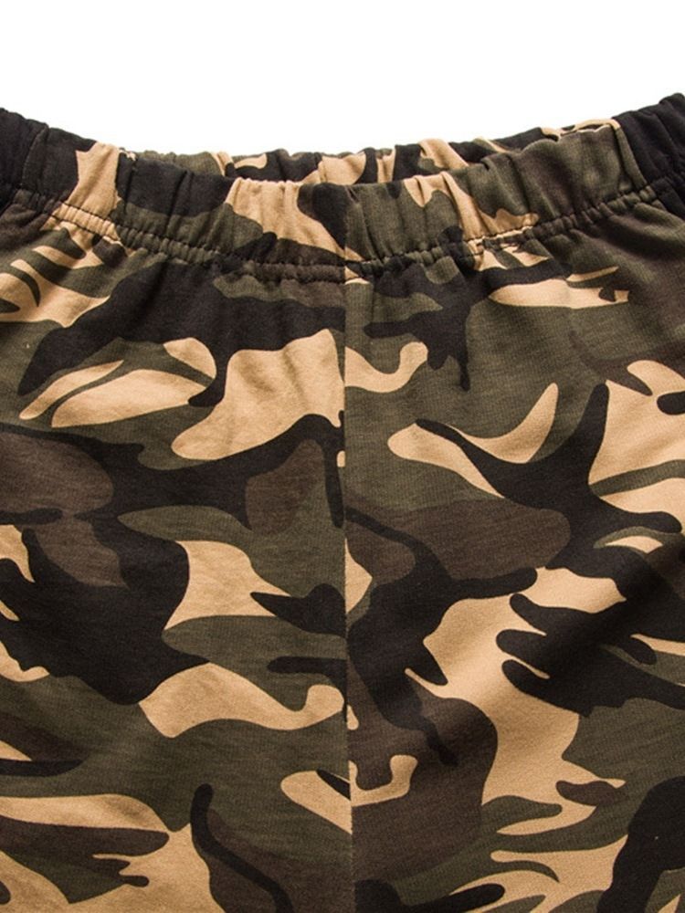 Short De Plage Camouflage À Poche Droite Pour Hommes