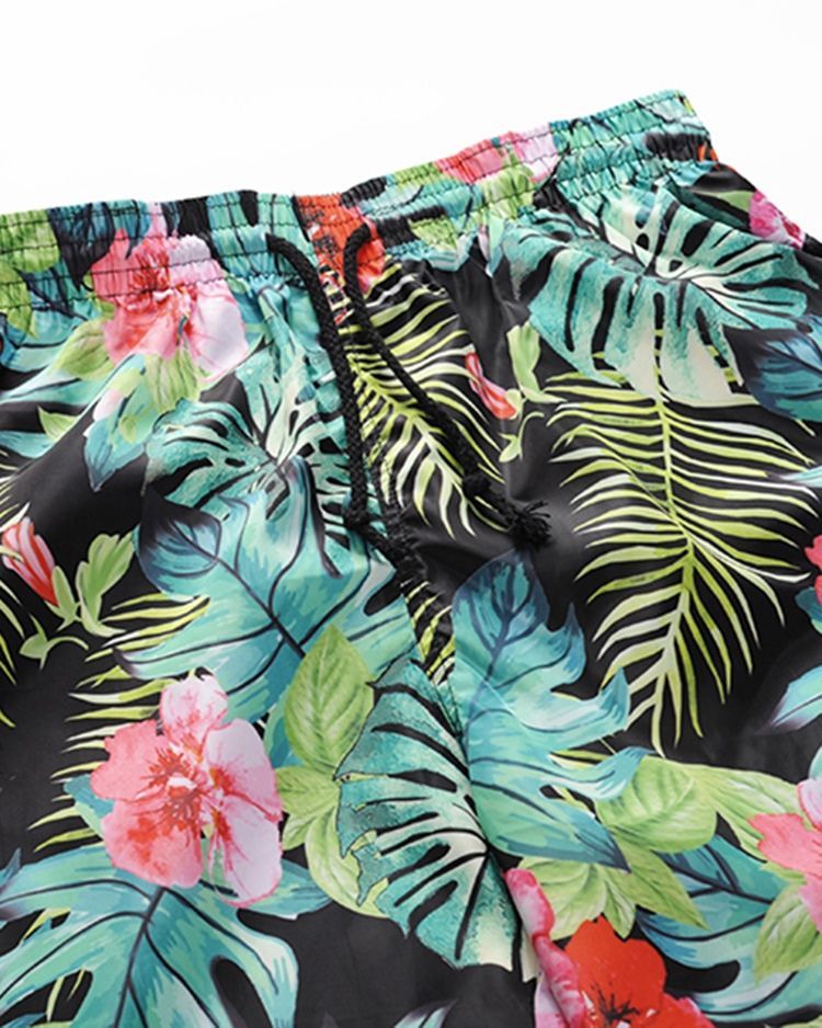 Short De Plage Pour Hommes À Taille Moyenne Et Ample