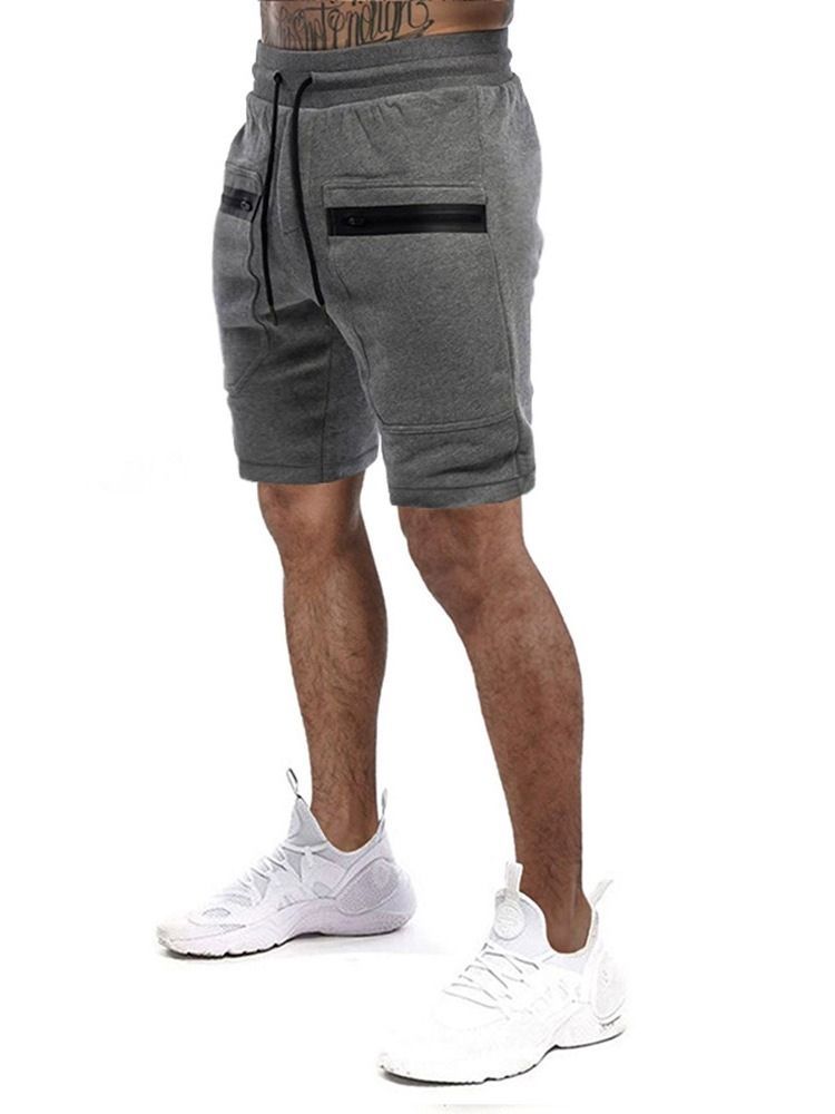 Short De Sport À Lacets Avec Poche Droite Et Bloc De Couleur Pour Hommes