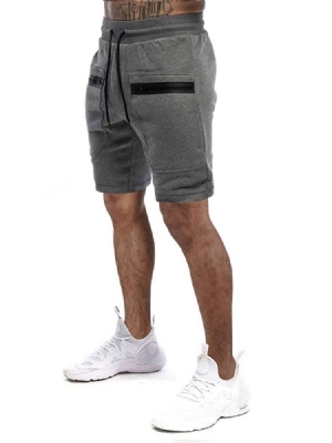 Short De Sport À Lacets Avec Poche Droite Et Bloc De Couleur Pour Hommes