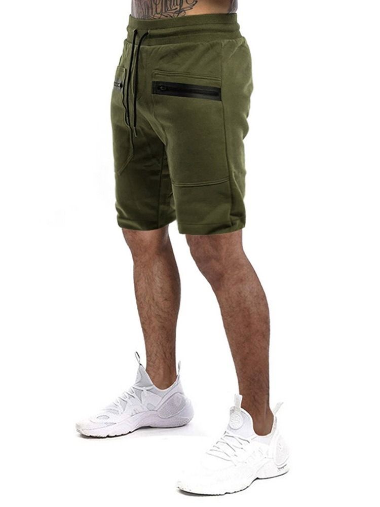 Short De Sport À Lacets Avec Poche Droite Et Bloc De Couleur Pour Hommes