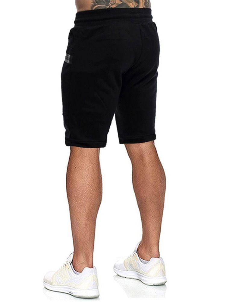 Short De Sport À Lacets Avec Poche Droite Et Bloc De Couleur Pour Hommes