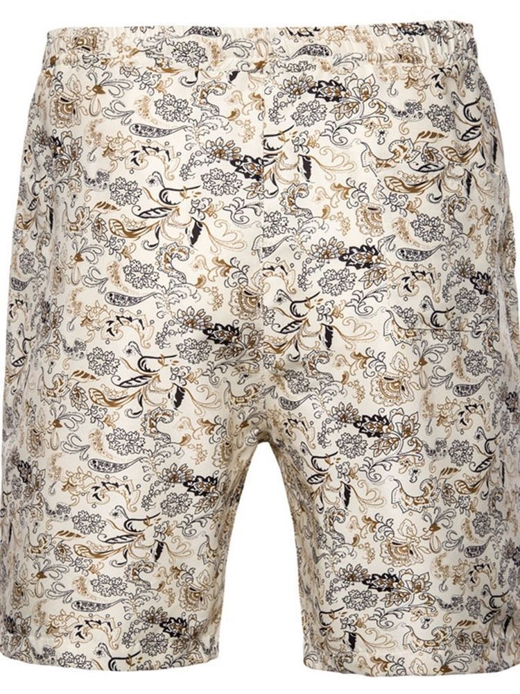 Short De Sport À Lacets À Fleurs Et Imprimés Pour Hommes