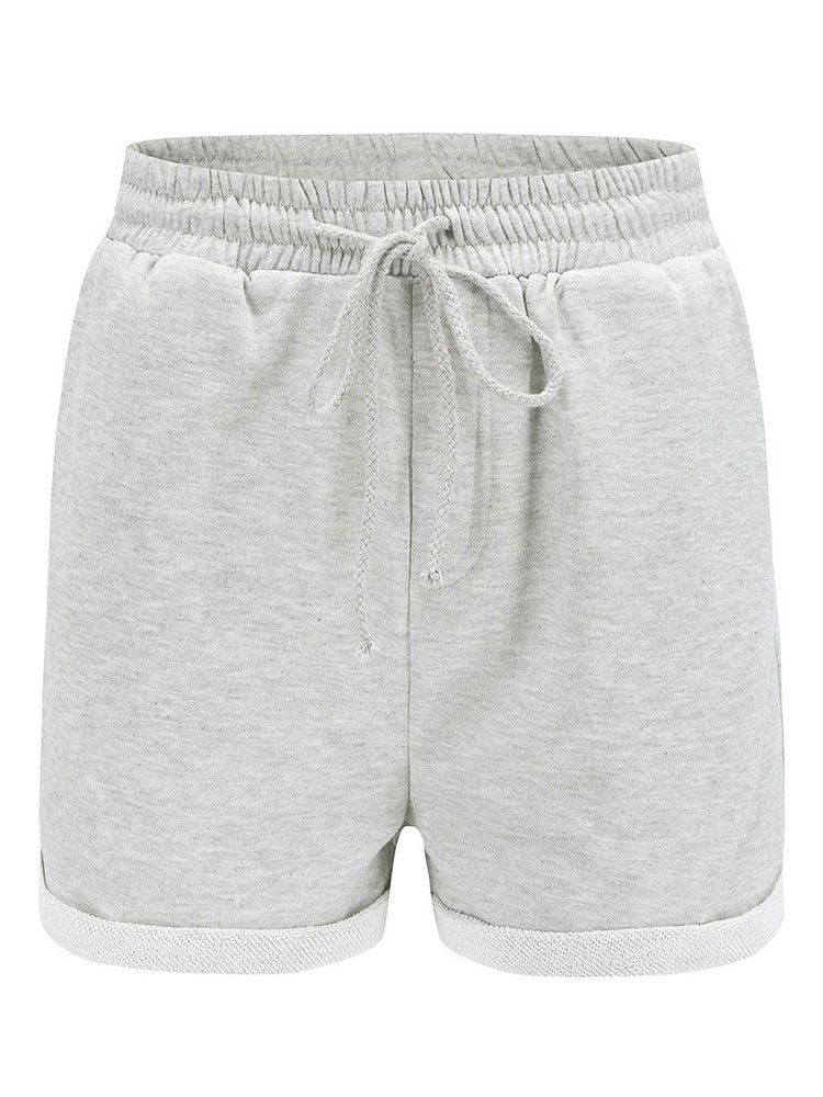 Short De Sport Uni À Lacets Pour Femmes