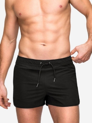 Shorts Décontractés Pour Hommes À Taille Moyenne Et À Lacets