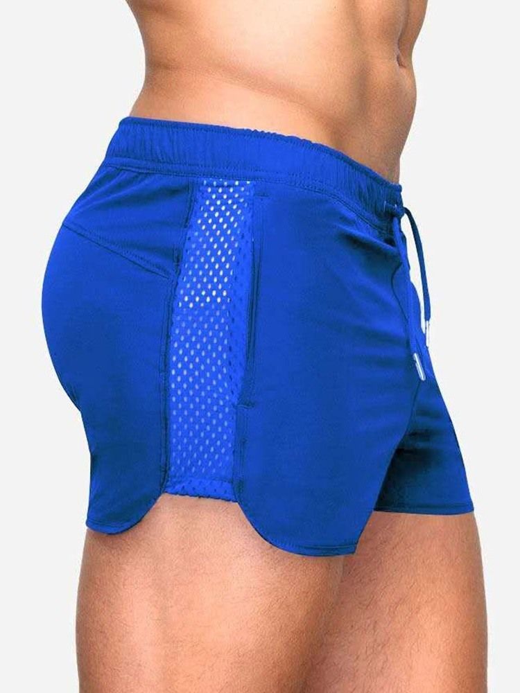 Shorts Décontractés Pour Hommes À Taille Moyenne Et À Lacets