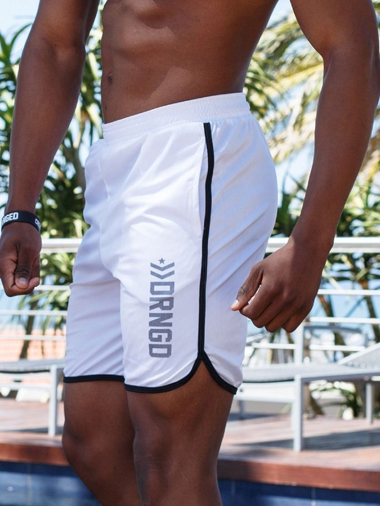 Shorts Pour Hommes Avec Élastiques Décontractés Et Imprimés