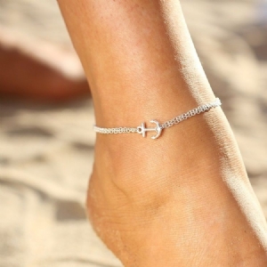 Bracelet De Cheville De Plage D'ancre Exquis Pour Les Femmes