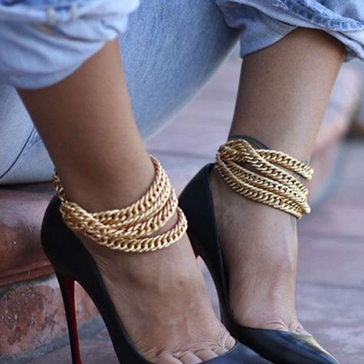 Bracelets De Cheville Géométriques Féminins